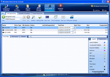 PerfectDisk for Windows Home Server screenshot 3