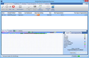PerfectDisk Professional Business screenshot