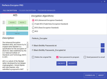 Perfecto Encryptor screenshot 2