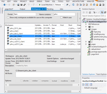 Perforce Visual Studio Plug-In (P4VS) screenshot