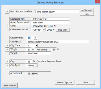 Performance Scorecard Builder screenshot 3