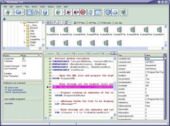 Performer screenshot