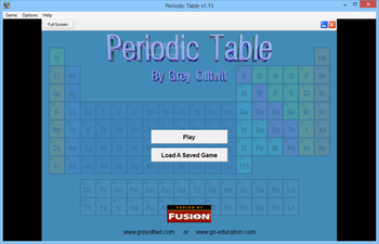 Periodic Table screenshot