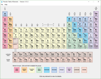 Periodic Table of Elements screenshot 2