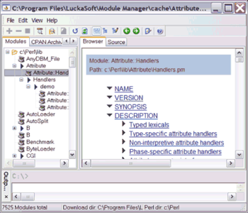 Perl Module Manager screenshot 2