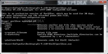 Perl2Exe screenshot