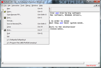 PerlEdit screenshot 2