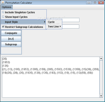 Permutor screenshot 3