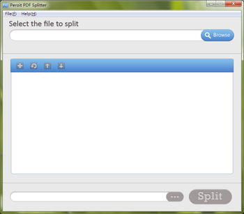 Peroit PDF Splitter screenshot