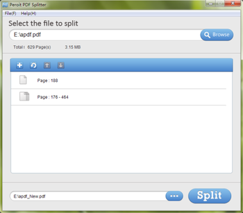 Peroit PDF Splitter screenshot 5