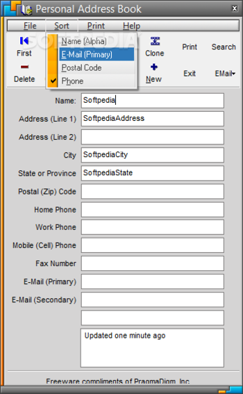 Personal Address Book screenshot 3