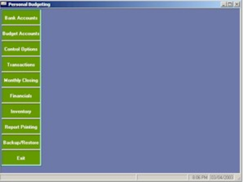Personal Budget Manager screenshot