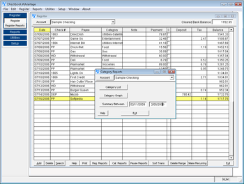 Personal Checkbook Advantage screenshot 2