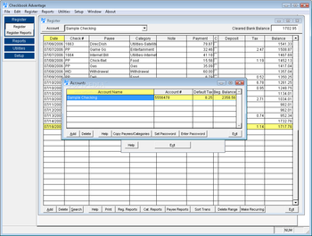 Personal Checkbook Advantage screenshot 3