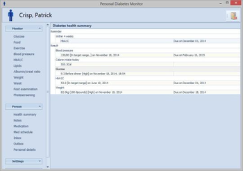 Personal Diabetes Monitor screenshot 2