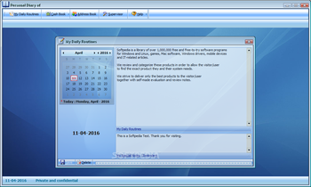 Personal Diary screenshot 2