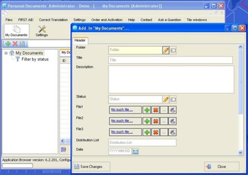 Personal Documents screenshot