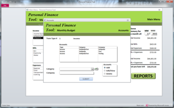 Personal Finance Tool: Monthly Budget screenshot 3