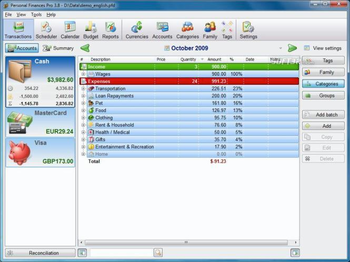 Personal Finances Home screenshot 3