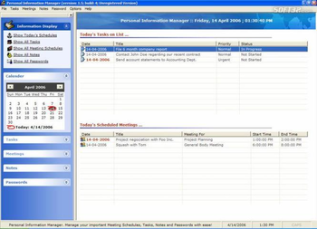 Personal Information Manager screenshot 3