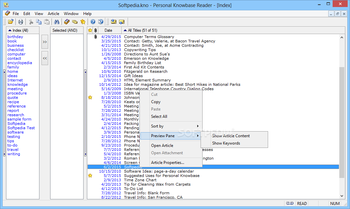 Personal Knowbase Reader screenshot