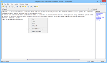 Personal Knowbase Reader screenshot 2