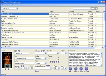 Personal Library Manager screenshot