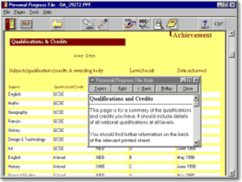 Personal Progress File - Standard Edition screenshot