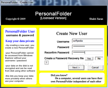 PersonalFolder screenshot 2