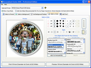 Personalised Clocks 2008 screenshot 2