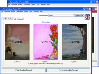 Personalised Poems 2008 screenshot