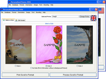 Personalised Poems 2008 screenshot 2