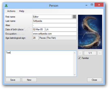 PersonsDatabase screenshot