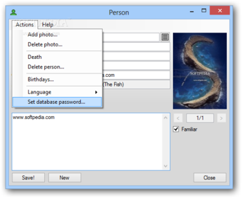 PersonsDatabase screenshot 2