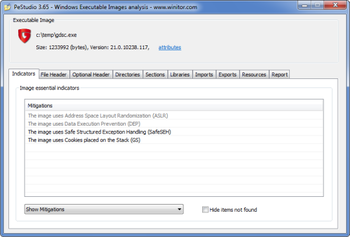 PeStudio screenshot