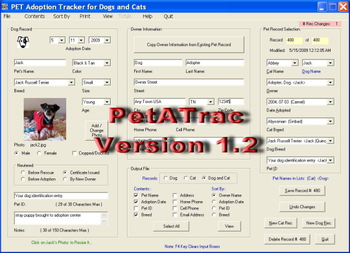 PetATrac screenshot