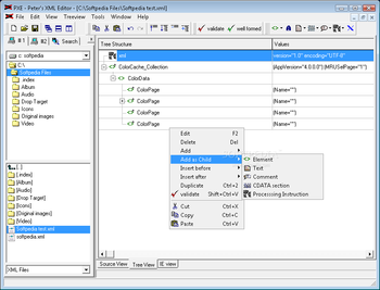 Peter’s XML Editor screenshot