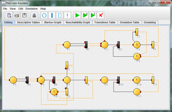 Petri nets Emulator screenshot