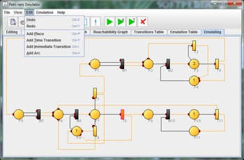 Petri nets Emulator screenshot 8