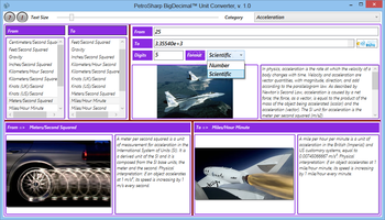 PetroSharp BigDecimal Unit Converter screenshot 2