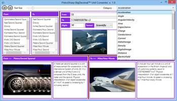 PetroSharp BigDecimal Unit Converter screenshot 3