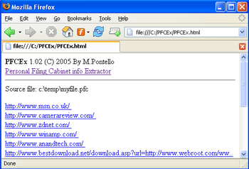 PFCEx screenshot 2