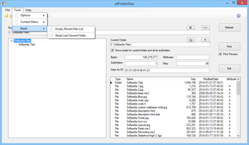 pfFolderSize screenshot 3