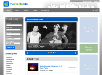 PG Events screenshot