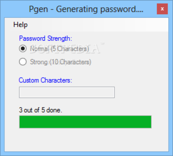 Pgen screenshot