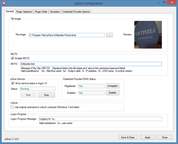pGina screenshot