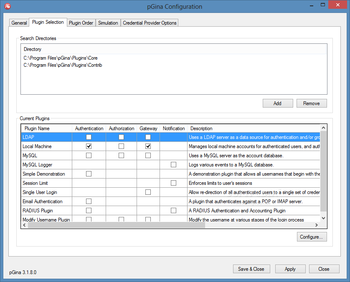 pGina screenshot 2