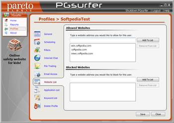 PGsurfer screenshot 5