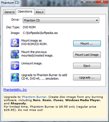 Phantom CD screenshot