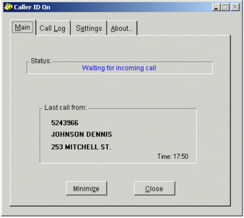 Phone Caller ID for PC screenshot